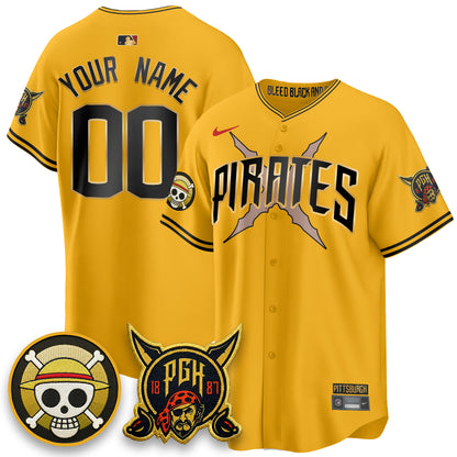 PIT 2026 City Connect x One Piece Vapor Limited Custom Jersey - All Stitched