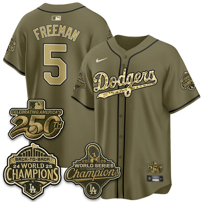 LAD Military Appreciation Game Day Jersey -All Stitched