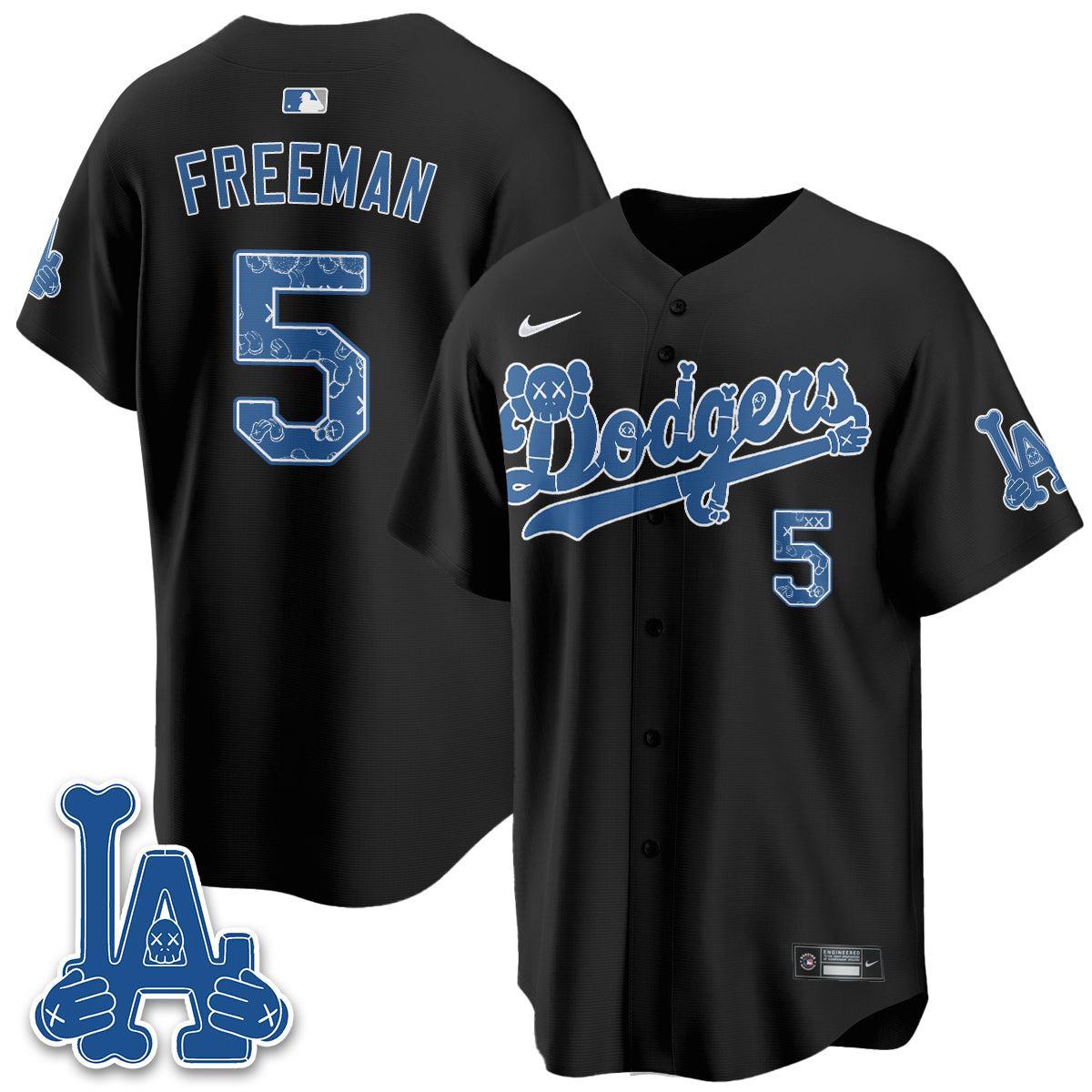Los Angeles Dodgers x KAWS Edition Vapor Jersey V2- Stitched