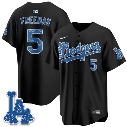 Los Angeles Dodgers x KAWS Edition Vapor Jersey V2- Stitched