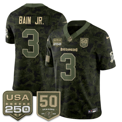 Tampa Bay Buccaneers 2026 Salute to Service Edition Vapor Jersey - Stitched
