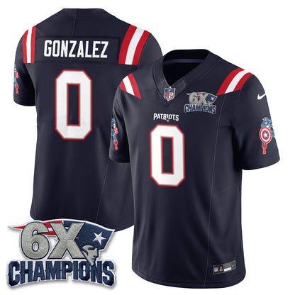 New England Patriots x Vibranium Shield Edition Vapor Jersey V2 - Stitched