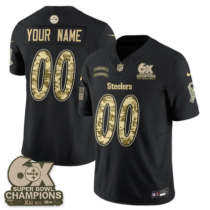Pittsburgh Steelers 2026 Salute to Service Edition Vapor Custom Jersey V3- Stitched