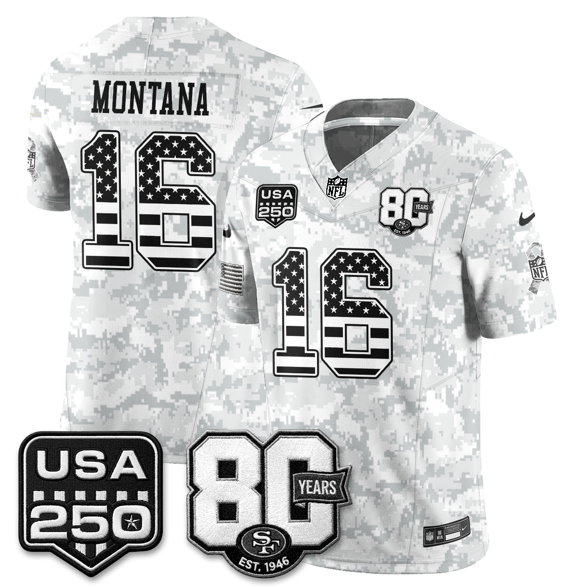 SF 2026 Salute to Service Edition Vapor Jersey - Stitched