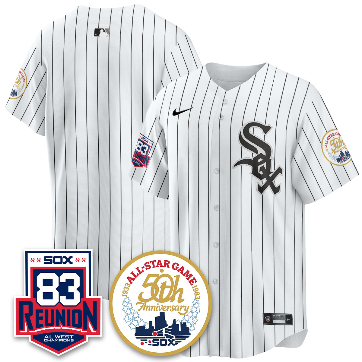 Chicago White Sox Reunion All West Champions Vapor Jersey - Stitched