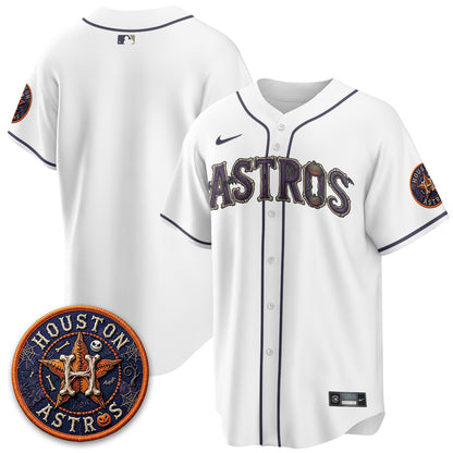 Houston Astros Nightmare Vapor Limited Jersey - Stitched