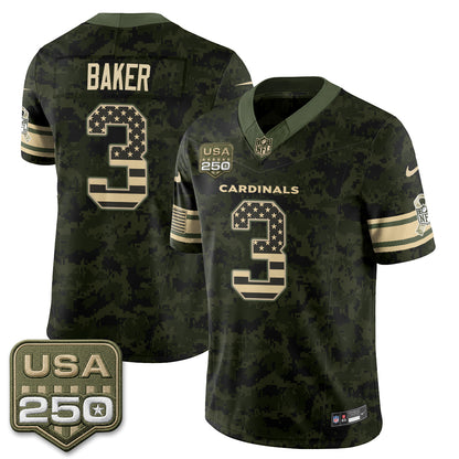 Arizona Cardinals 2026 Salute to Service Vapor Jersey - Stitched