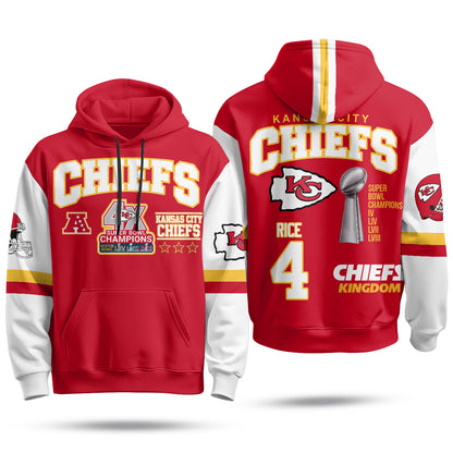 KC 4X Champs Gold Edition Fleece Hoodie - Printed