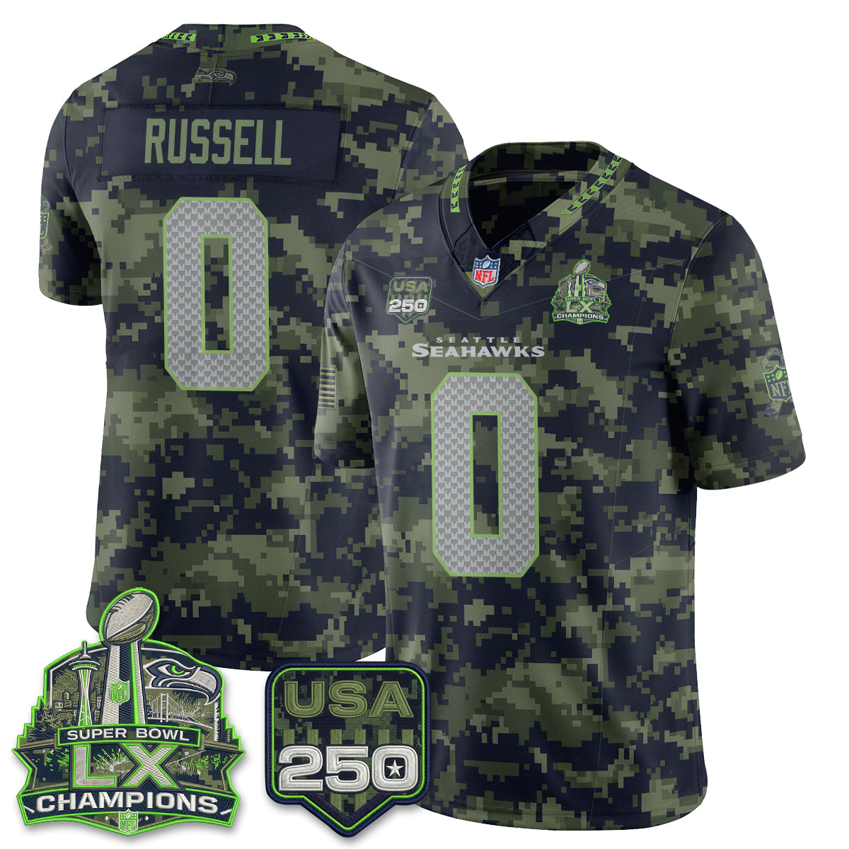 SEA 2026 Salute to Service Edition Vapor Jersey - Stitched n5