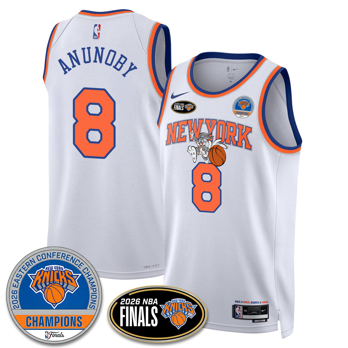 NYK 2026 NBA Eastern Conference Champions x Bunny Vapor Jersey - Stitched