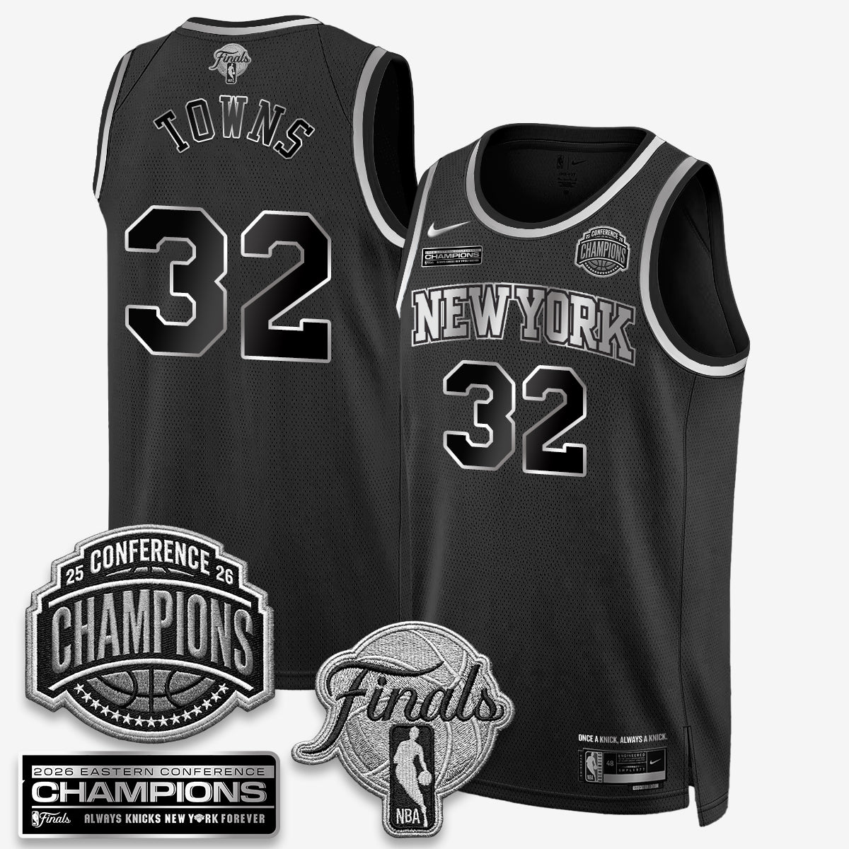 NYK 2026 NBA Eastern Conference Champions Vapor Jersey - Stitched n6