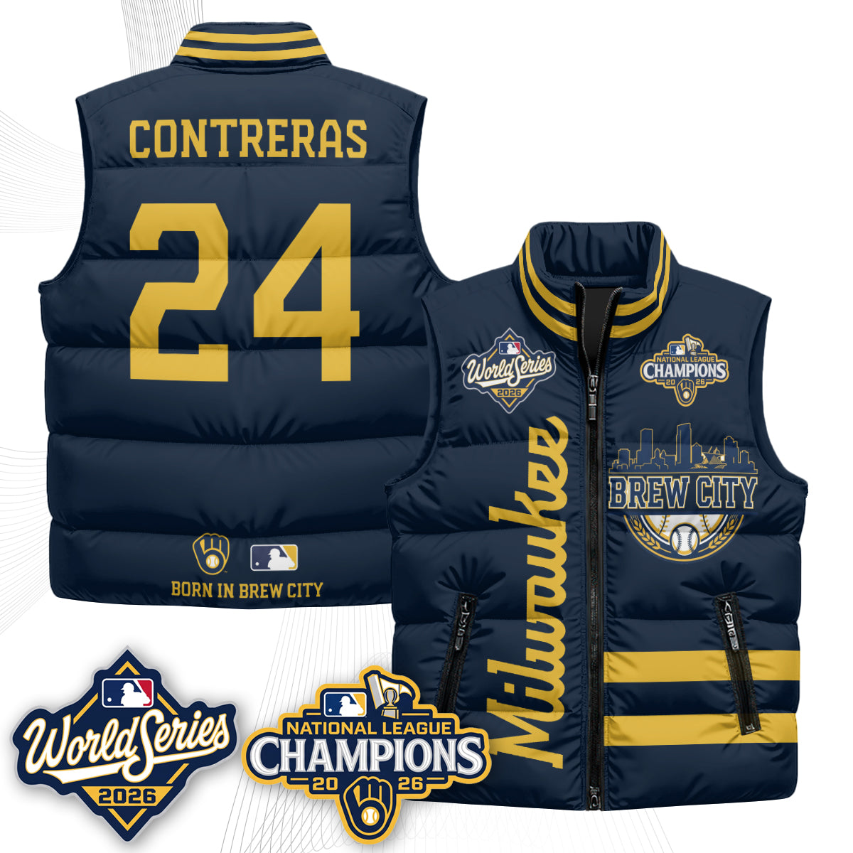 MIL 2026 NL Champions Puffer Vest - Printed