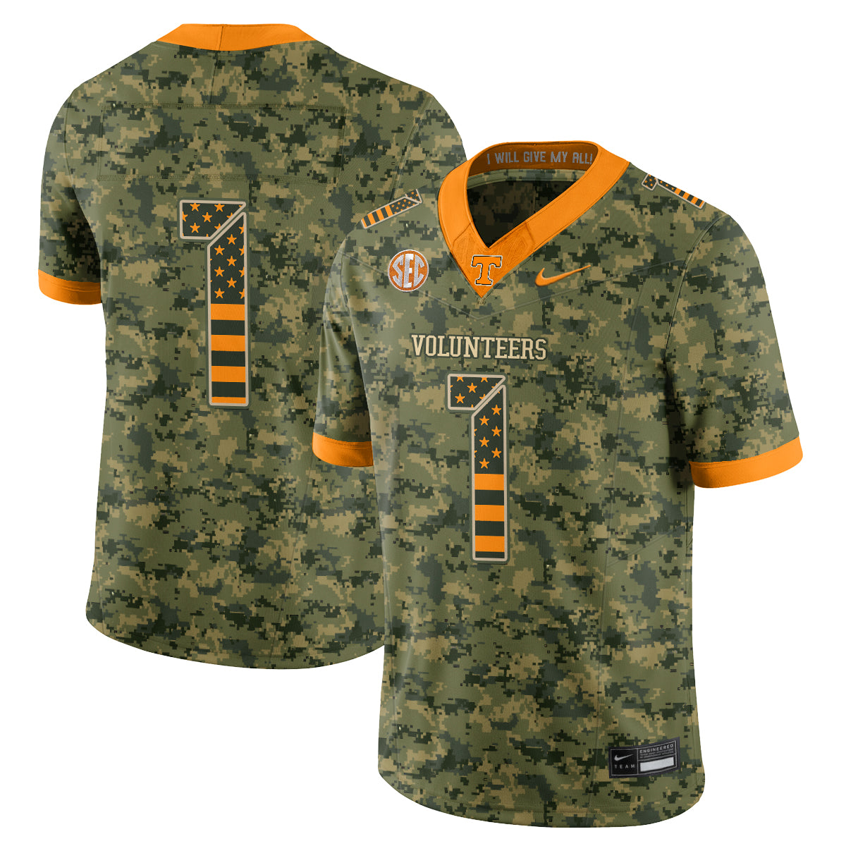 TENN 2026 Camouflage Edition Vapor Jersey - Stitched