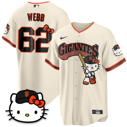San Francisco Giants x Meow KT Vapor Jersey - Stitched