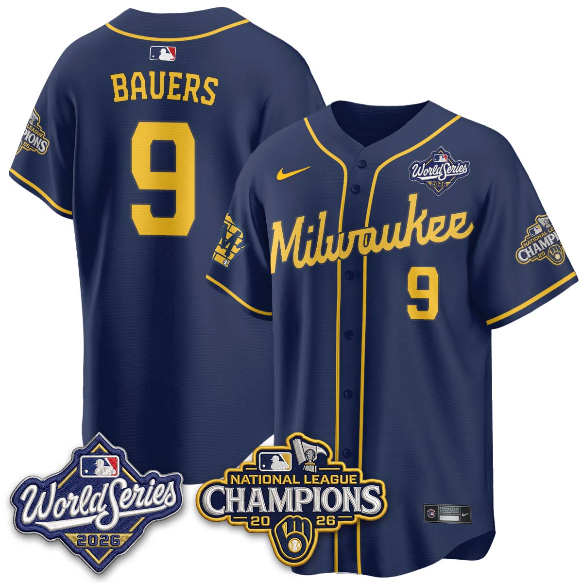 MIL 2026 NL Champions Vapor Jersey - Stitched n1