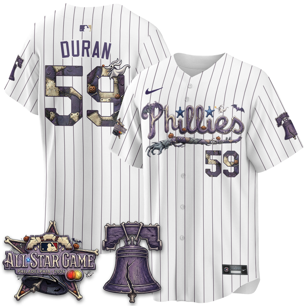 Philadelphia Phillies Nightmare Edition Vapor Jersey - Printed