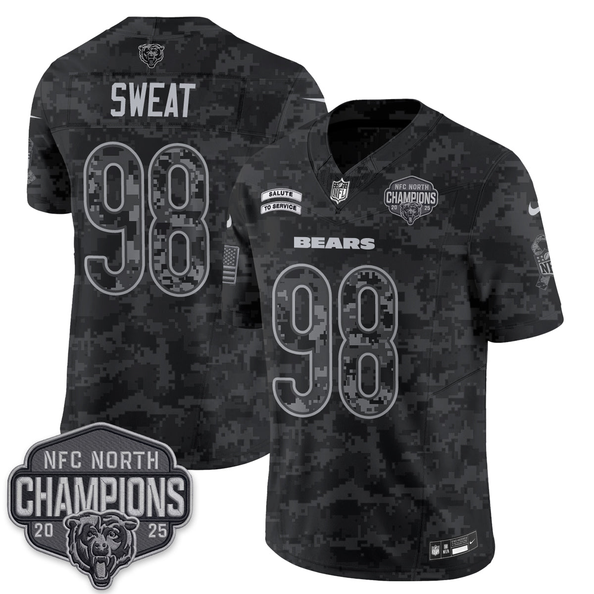 Chicago Bears 2026 Salute to Service V2 Vapor Jersey - Stitched