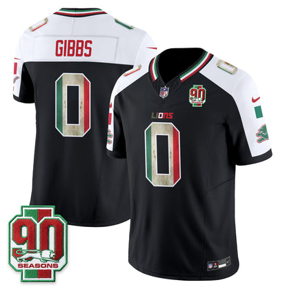 Detroit Lions Mexico Edition Vapor Jersey - Stitched
