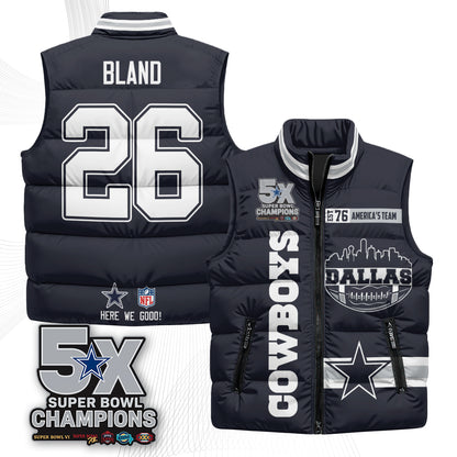 DAL "America's Team" Puffer Vest - Printed