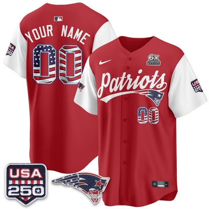 New England Patriots America Edition Vapor Custom Jersey - Stitched