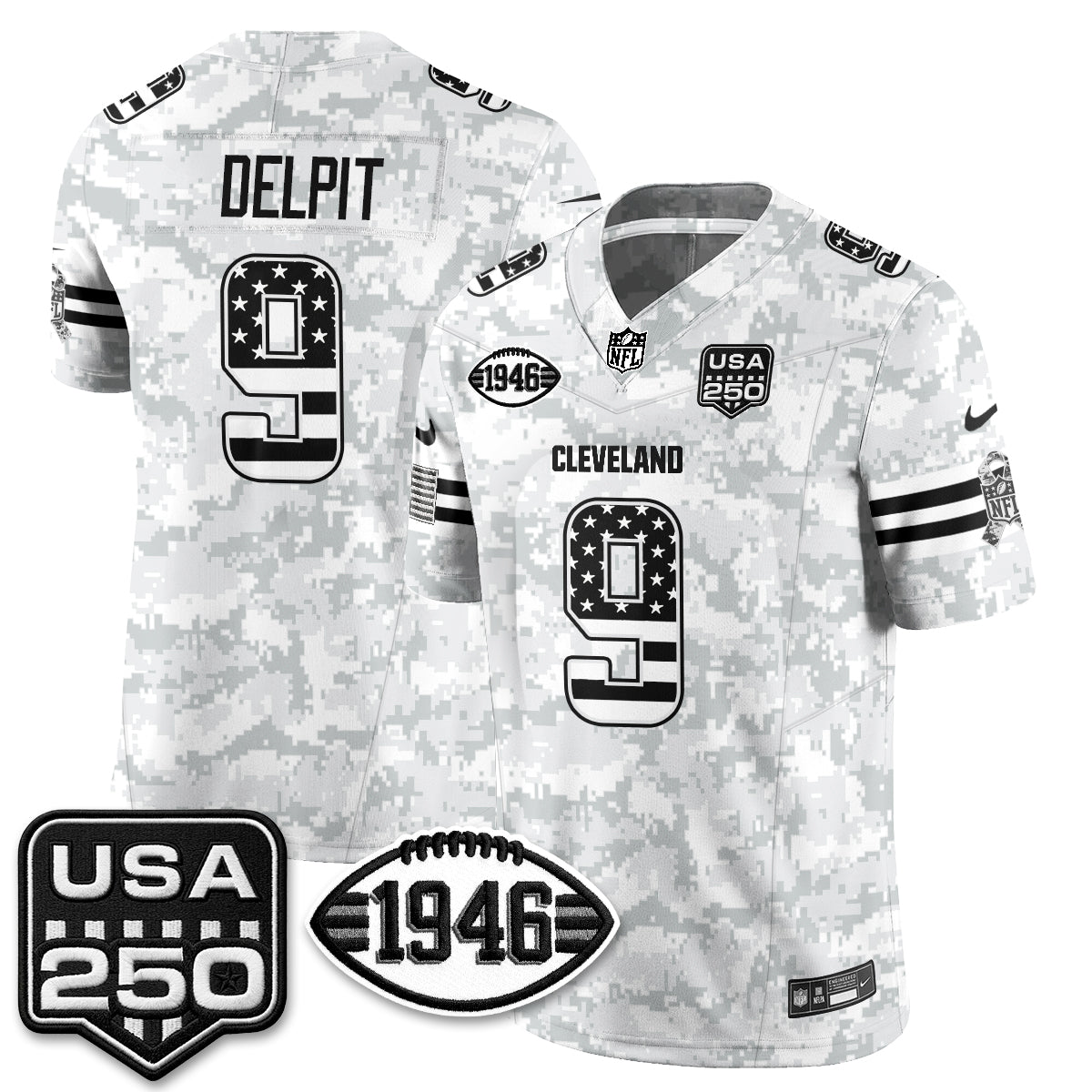 Cleveland Browns 2026 Salute to Service Vapor Jersey - Stitched