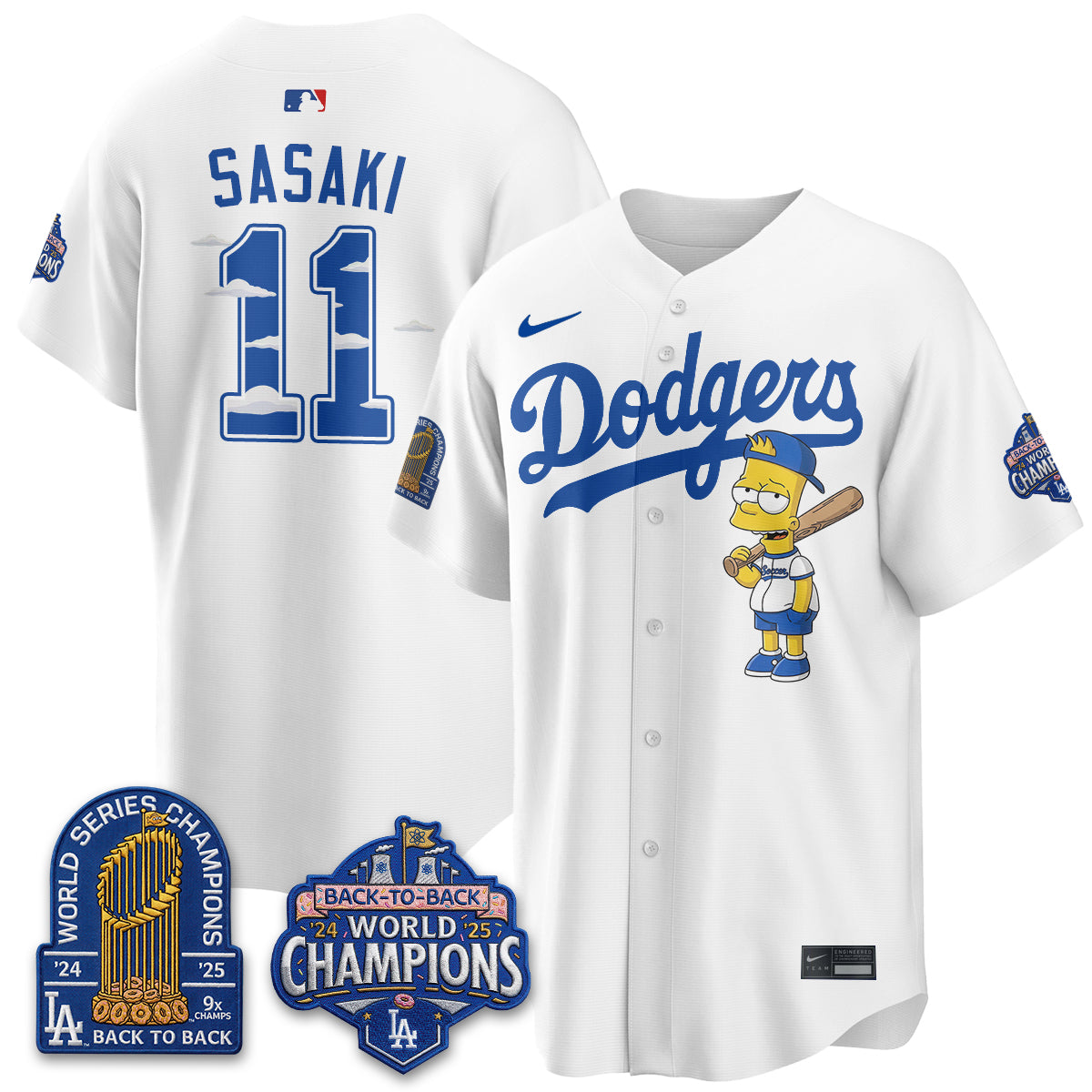 Los Angeles Dodgers x The Yellow Family Edition Vapor Jersey - Printed