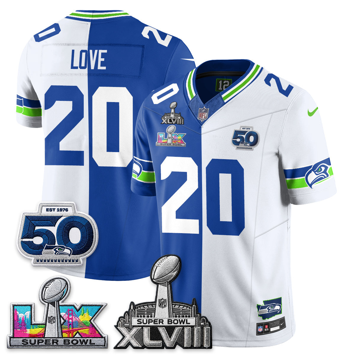 SEA SB LX Champs Split Edition Vapor Jersey - Stitch
