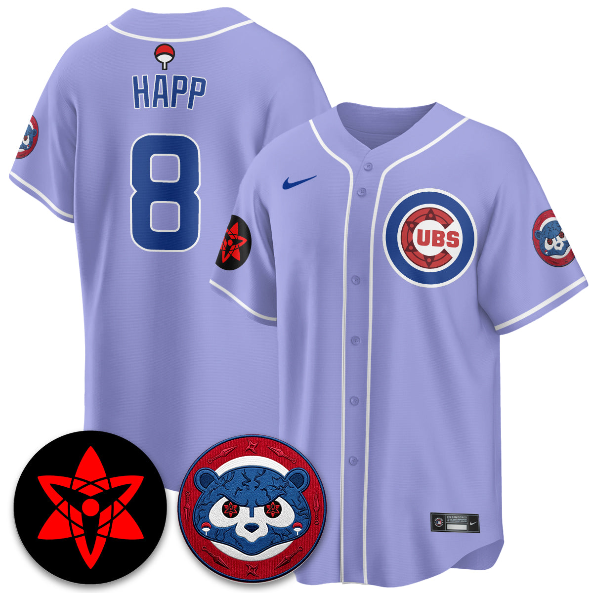 Chicago Cubs Uchiha Sasuke Vapor Limited Jersey - Stitched