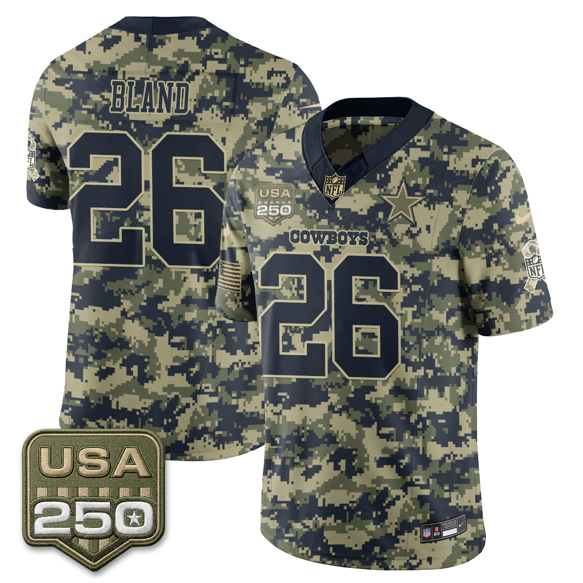 DAL 2026 Salute to Service Edition Vapor Jersey - Stitched