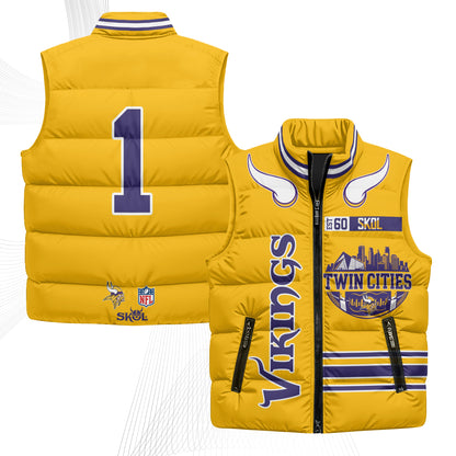 MIN Twin City Puffer Vest - Printed