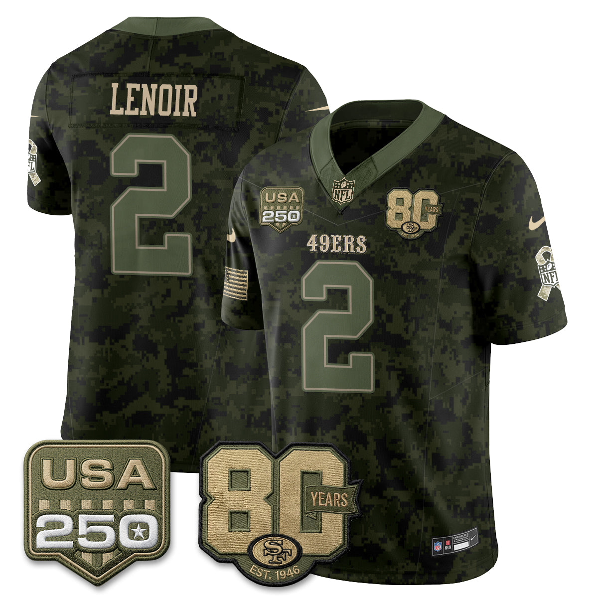 SF 2026 Salute to Service Edition Vapor Jersey - Stitched