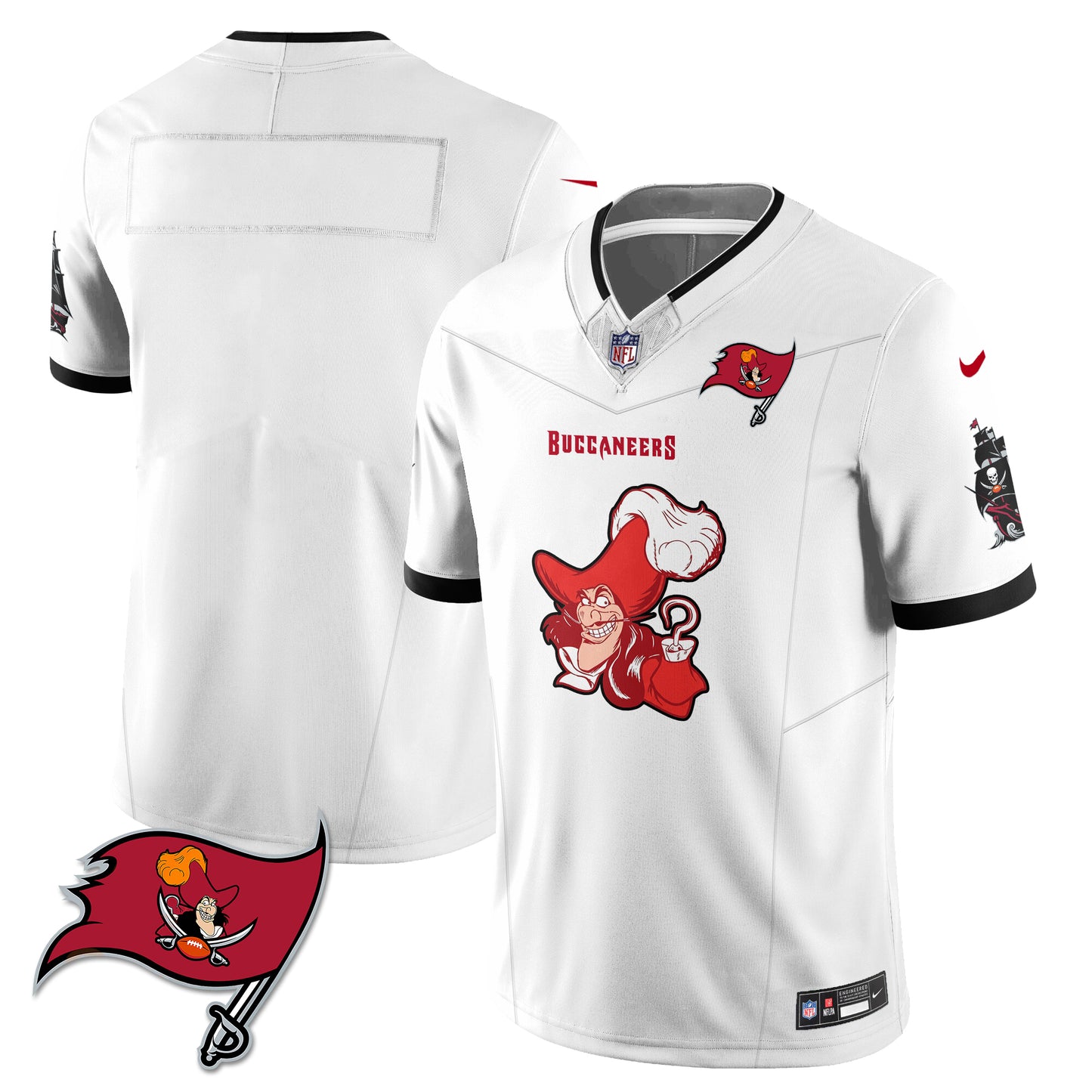 Tampa Bay Buccaneers x Red Coat Captain Edition Vapor Jersey - Stitched