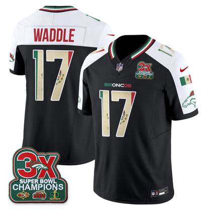 Denver Broncos Mexico Edition Vapor Jersey - Stitched