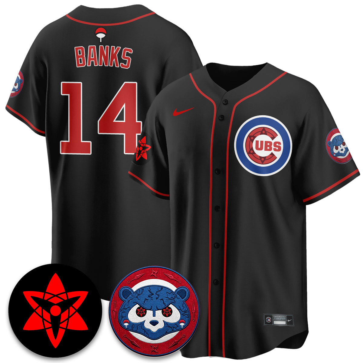 Chicago Cubs Uchiha Sasuke Vapor Limited Jersey - Stitched
