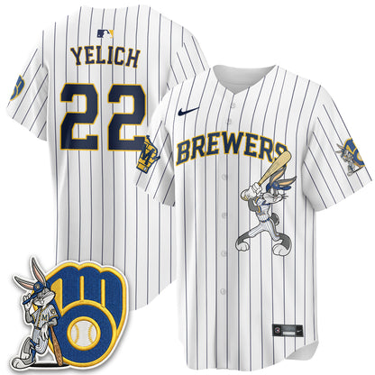 Milwaukee Brewers Bunny Edition Vapor Jersey - Stitched N1