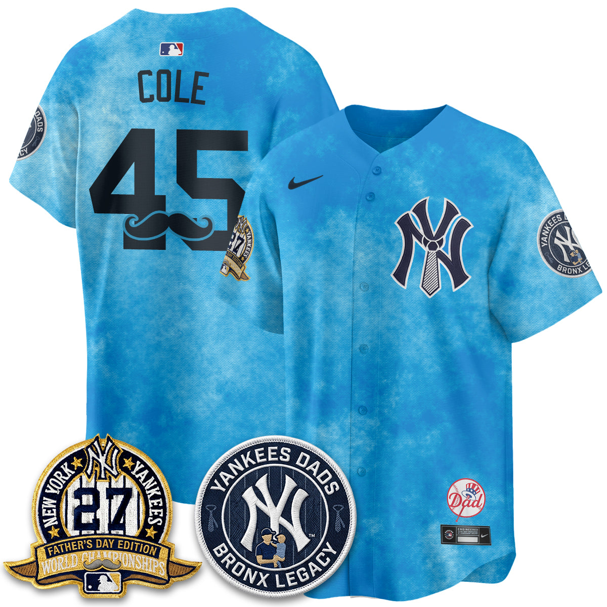 NYY Happy Father's Day 2026 Jersey - Stitched