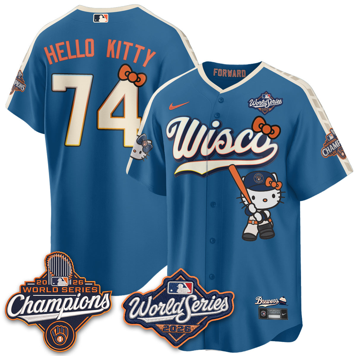 MIL 2026 WS Champions x Meow KT Vapor Jersey - Stitched