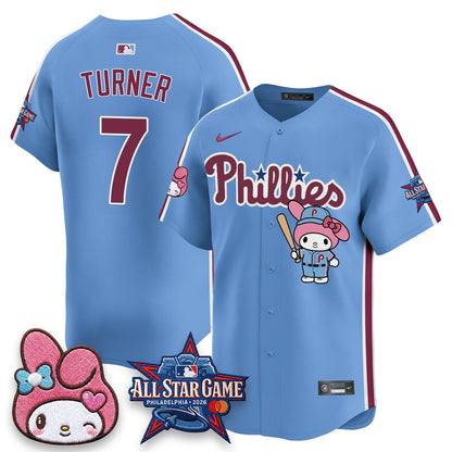 Philadelphia Phillies x Pink Sanrio Friends Edition Vapor Jersey - Stitched