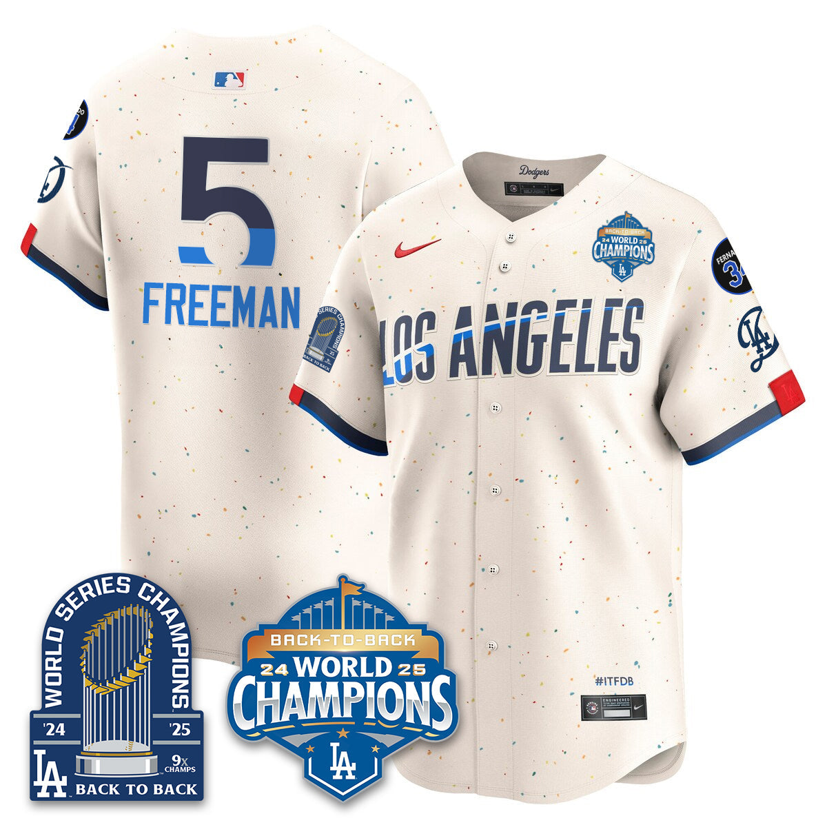 LAD Alternate  Vapor Limited Jersey - 9x Champs - All Stitched