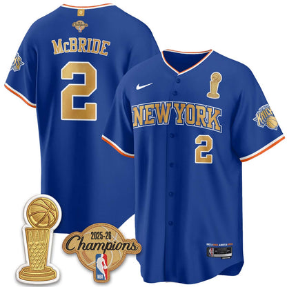 NYK Champions Night Baseball Vapor Jersey - Stitched
