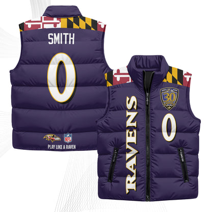 BAL Maryland Puffer Vest - Printed