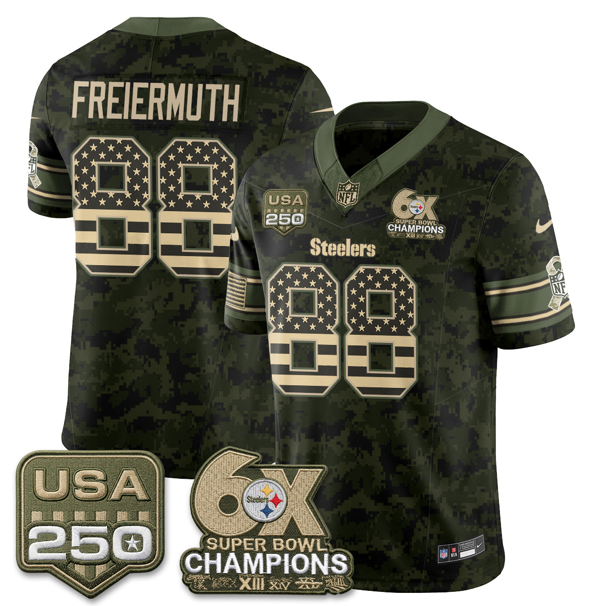 Pittsburgh Steelers 2026 Salute to Service Edition Vapor Jersey - Stitched