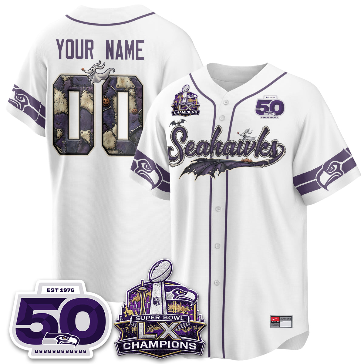 SEA 2026 Nightmare Edition Vapor Custom Baseball Jersey - Stitched
