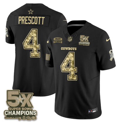 Dallas Cowboys 2026 Salute to Service V3 Vapor Jersey - Stitched