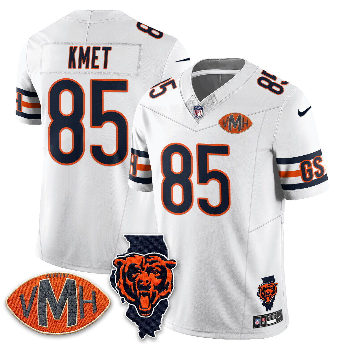 Chicago Bears Polar Bear Edition Vapor Jersey - Stitched