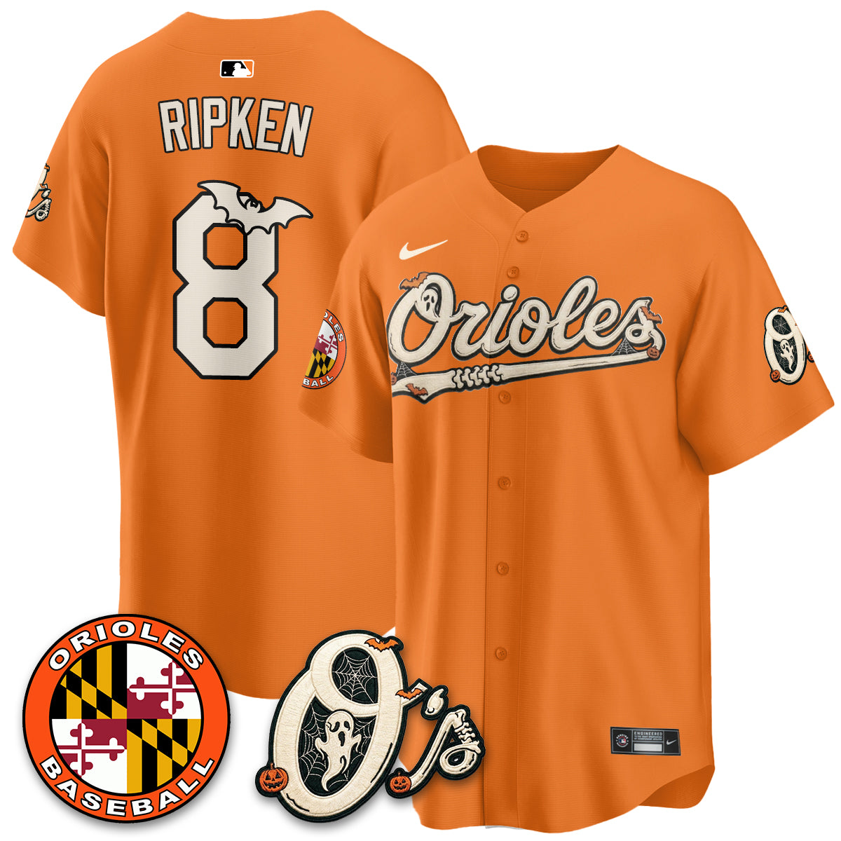 Baltimore Orioles Halloween 2026 Vapor Limited Jersey - Stitched