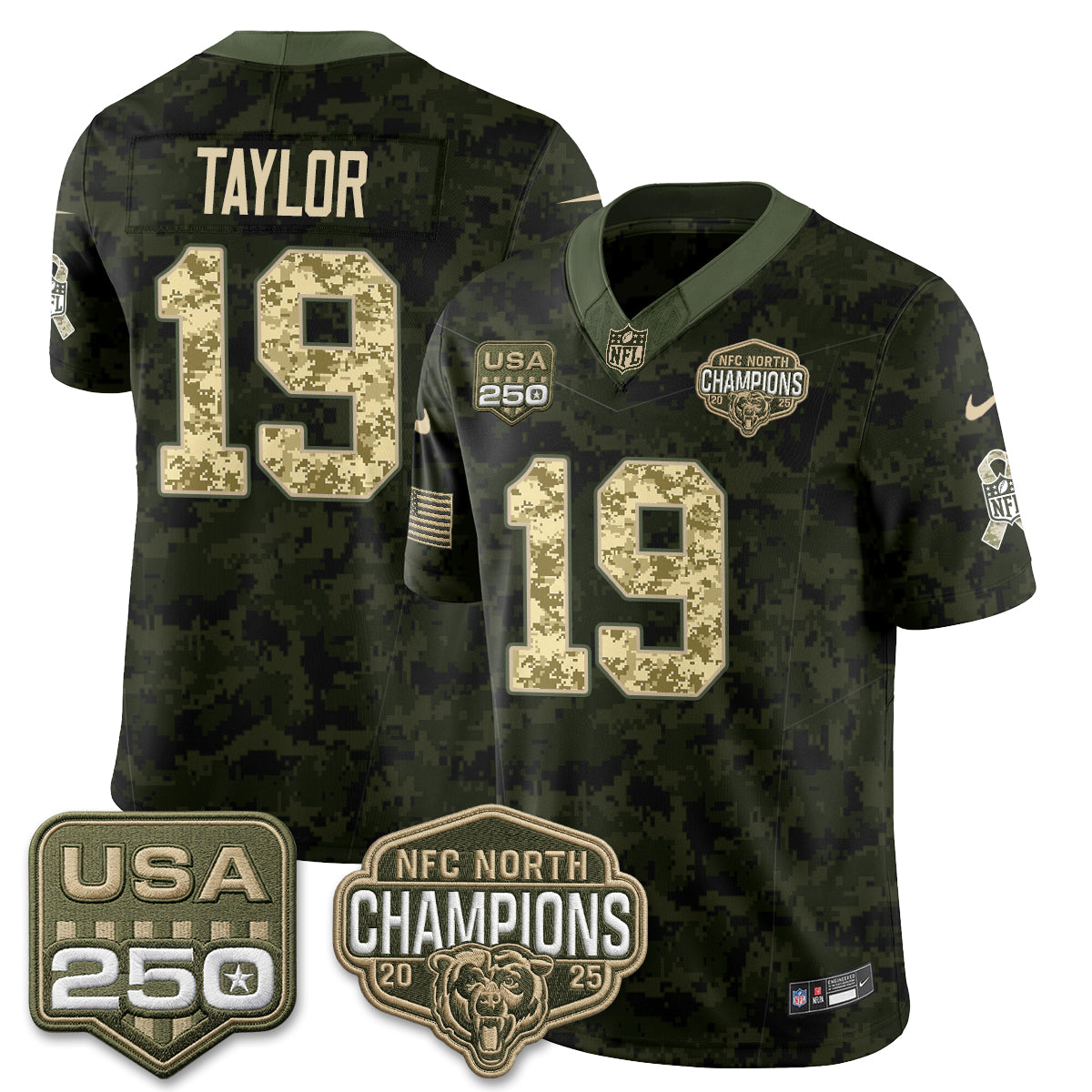Chicago Bears 2026 Salute to Service Edition Vapor Jersey V2 - Stitched