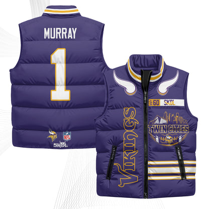 MIN Twin City Puffer Vest - Printed