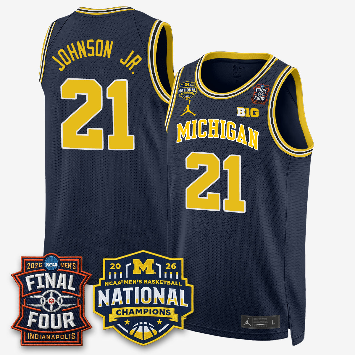 MICH 2026 NCAA Basketball Champions Limited Jersey - All Stitched