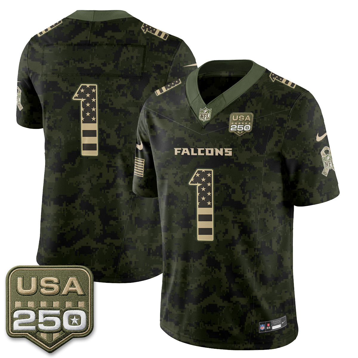 Atlanta Falcons 2026 Salute to Service Vapor Jersey - Stitched